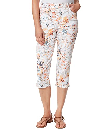 Gloria Vanderbilt Petite Amanda Printed Capri Jeans