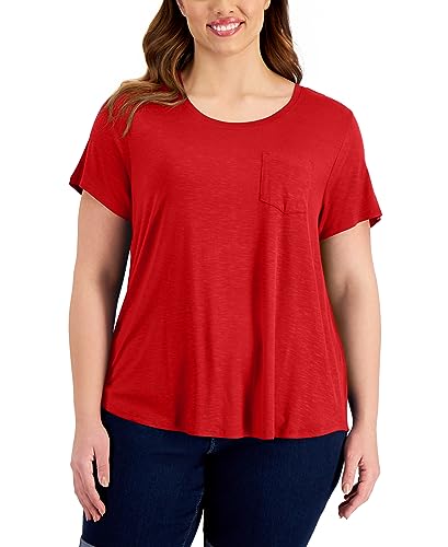 Style & Co Plus Size One Pocket T-Shirt