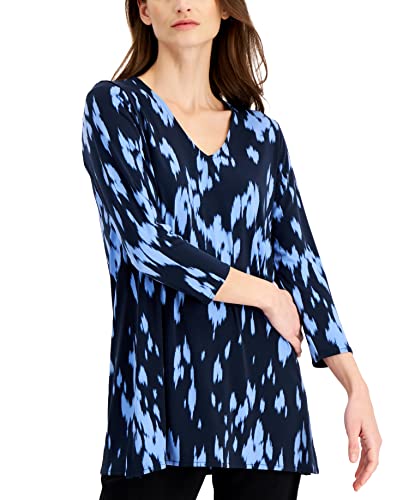 Alfani 3/4 Sleeve V Neck Tunic