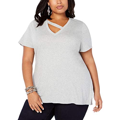 Plus Size Strap Neck T-Shirt