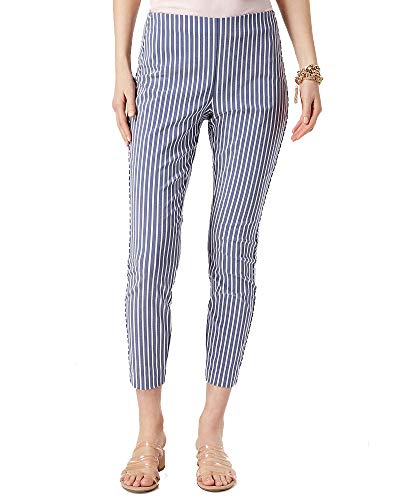 Striped Skinny Ankle Pants