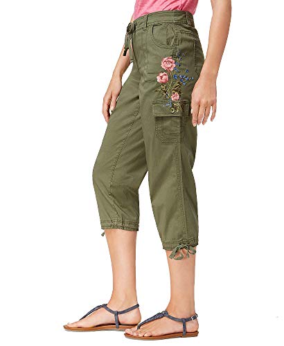 Style & Co Embroidered Cropped Cargo Pants