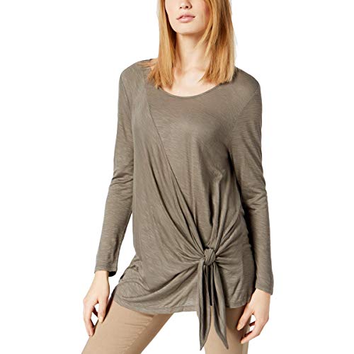 Plus Size Tie Front Top