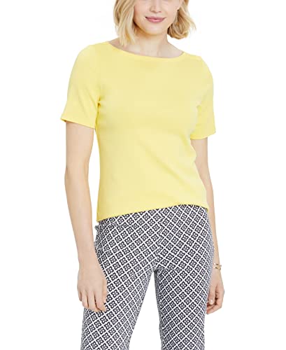 Charter Club Petite Cotton Boat Neck Top