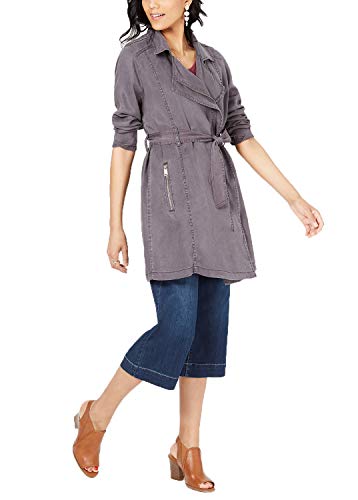 Style & Co Draped Trench Coat