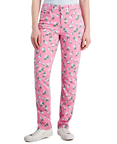 Charter Club Lexington Geo-Print Straight-Leg Jeans
