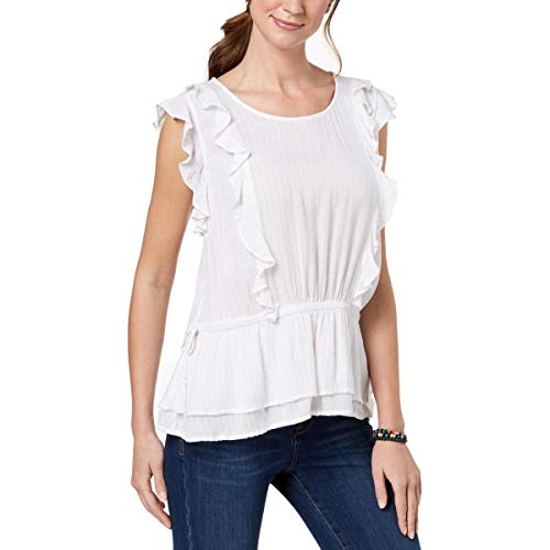 Metallic Ruffled Top