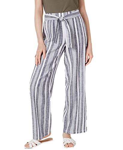 INC Petite Tie Waist Wide-Leg Pants