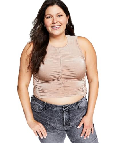 Now This Trendy Plus Size Ruched Tank Top