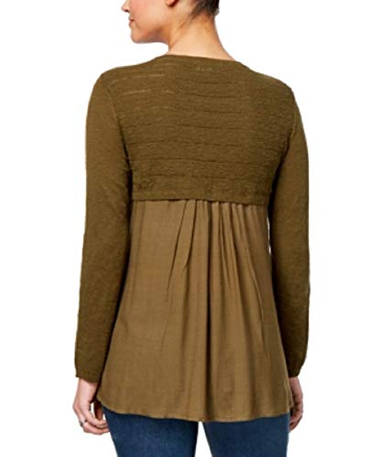 High-Low Contrast Sweater