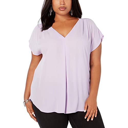 Plus Size Mixed Media Dolman Sleeve Top