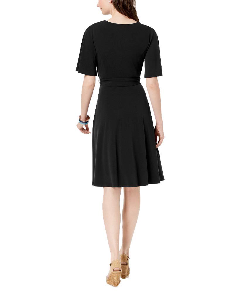 Petite Belted A-Line Dress