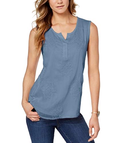 Style & Co Petite Embroidered Top