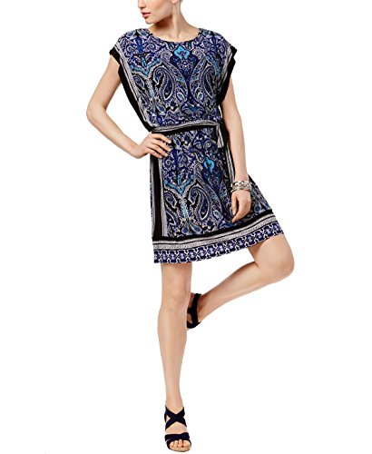 INC International Concepts Petite Printed Blouson Dress