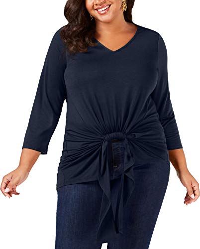 Plus Size Gathered-Front Top