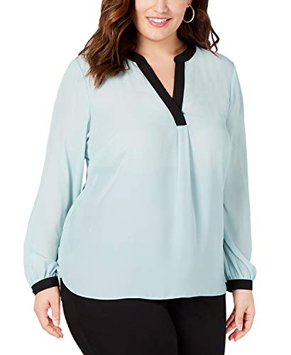 Plus Size Colorblocked Top