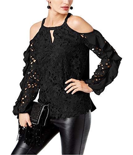 INC International Concepts Lace Cold Shoulder Top