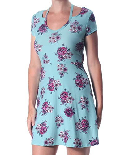 Juniors' Cold-Collar Skater Dress