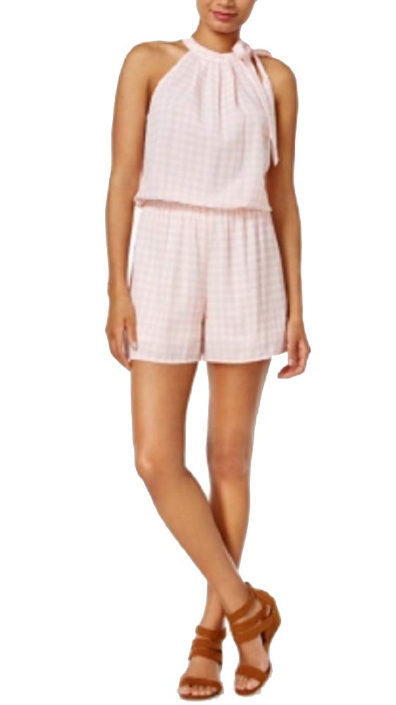 Maison Jules Printed Tie Neck Romper