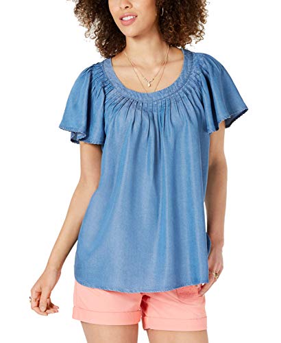 Style & Co Pleated Soft Top