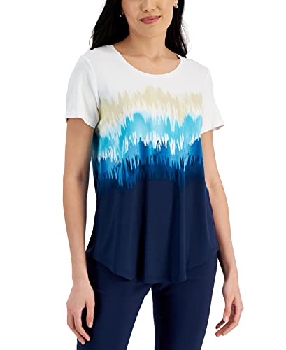 JM Collection Womens Dip Dyed Top