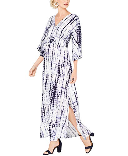 INC Petite Kimono-Sleeve Tie Dye Maxi Dress