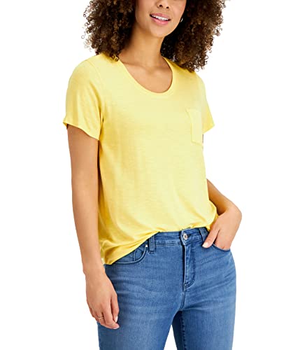 Style & Co Draped One Pocket T-Shirt