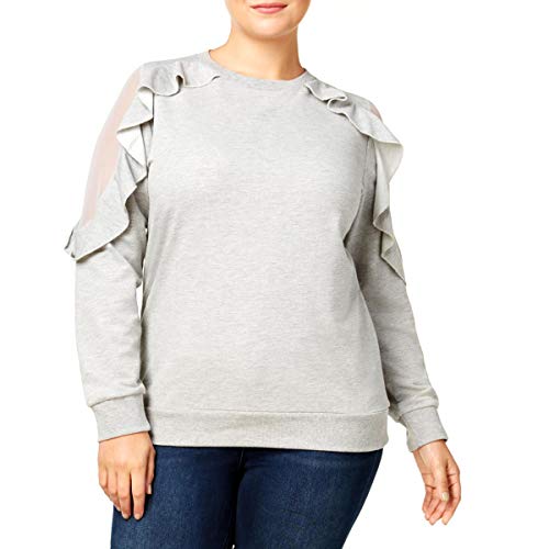 Say What Trendy Plus Size Ruffled Sweater
