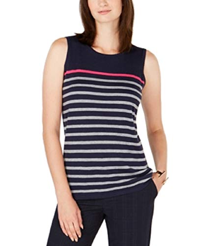 Charter Club Striped Sleeveless Top