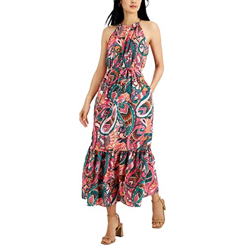 INC International Concepts Womens Printed Tired Maxi Dress