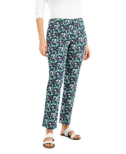 Charter Club Lexington Geo-Print Straight-Leg Jeans