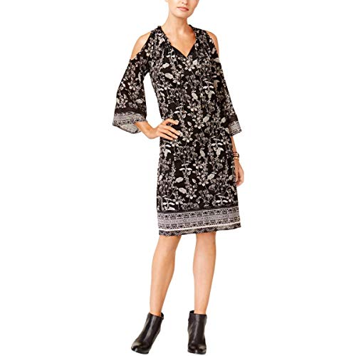 Cold-Shoulder Peasant Dress