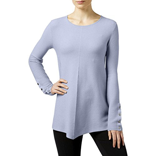 Alfani Petite Ribbed Swing Sweater