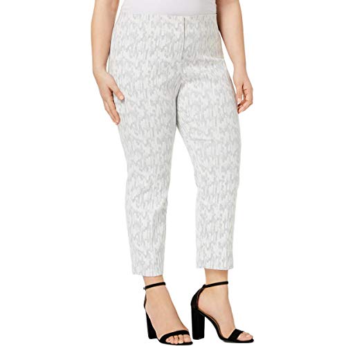 Alfani Plus Size Jacquard Ankle Pants