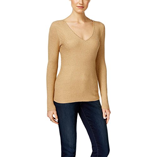 INC International Concepts Ribbed V Neck Sweater