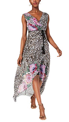 INC Petite Printed High-Low Maxi Dress
