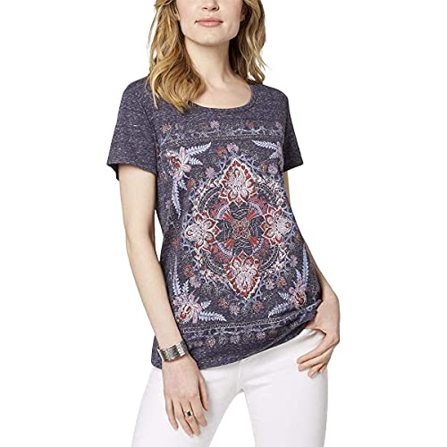Style & Co Glitter Graphic T-Shirt