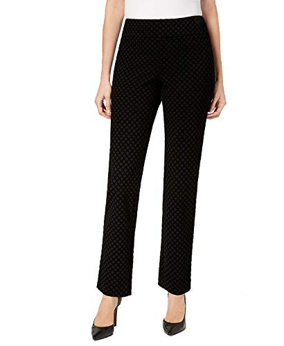 Charter Club Flocked Pattern Ponte Slim Leg Pants