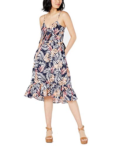 Printed Ruffle-Hem Dress