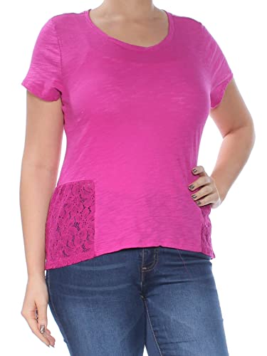 Maison Jules Lace Peplum T-Shirt