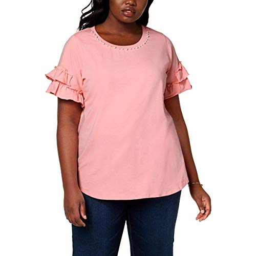 NY Collection Plus Size Embellished Top