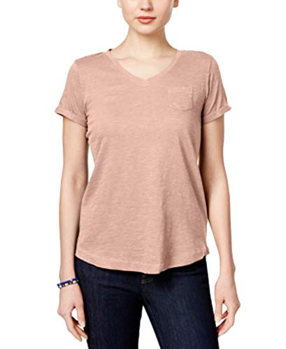 Style & Co Petite V Neck Pocket T-Shirt