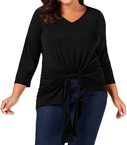 Plus Size Gathered-Front Top