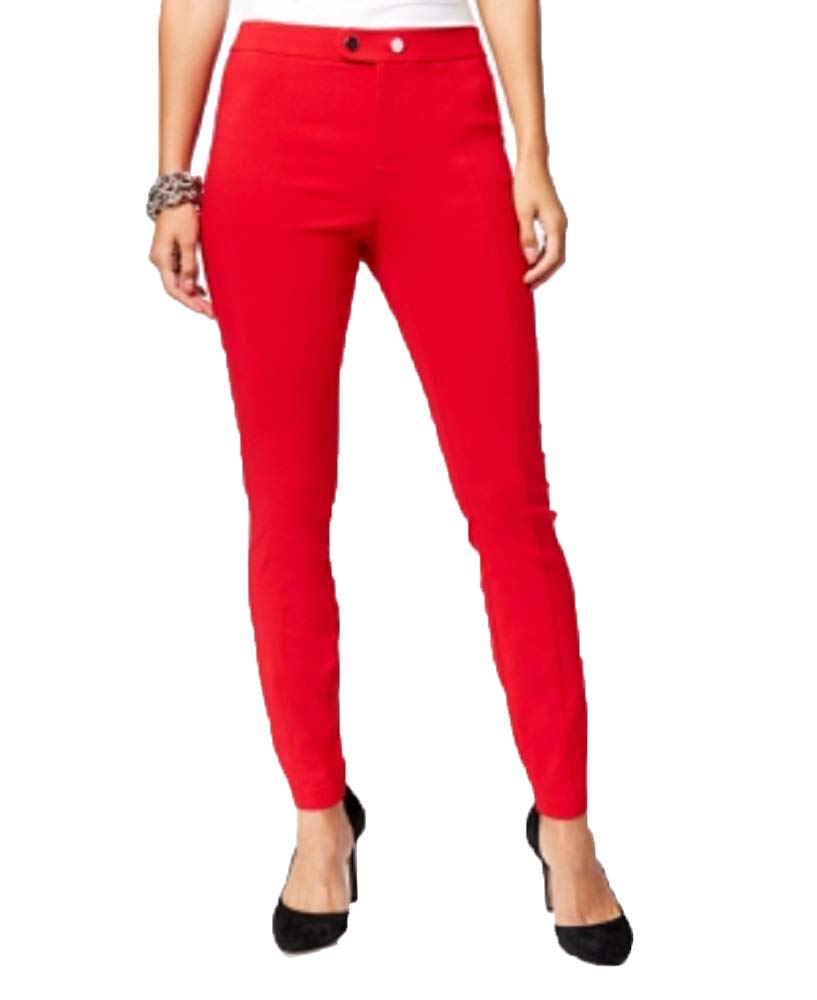 Seamed Extend Tab Skinny Pants