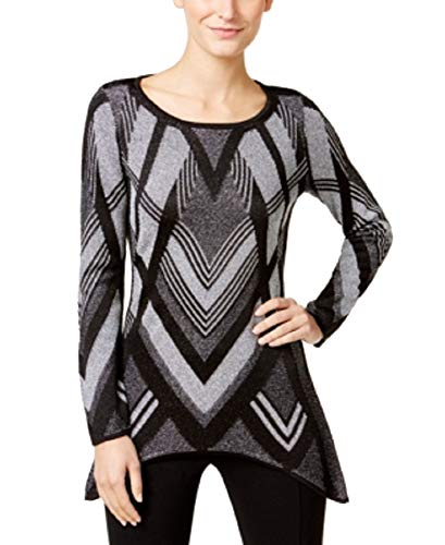 INC International Concepts Petite Handkerchief Hem Tunic Sweater