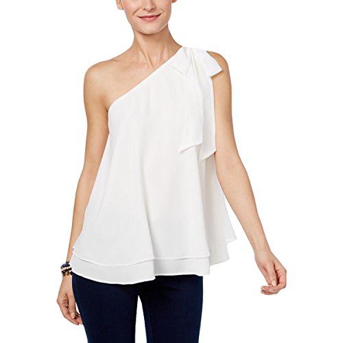 INC International Concepts Petite One Shoulder Bow Blouse