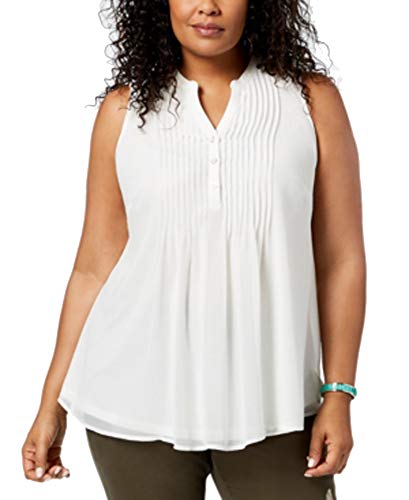 Charter Club Plus Size Pintuck Pleat Top