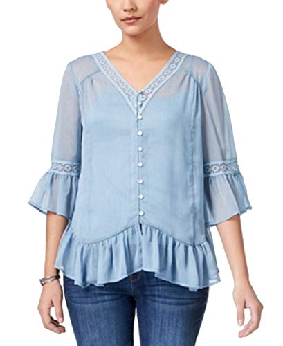 Style & Co Asymmetrical Flounce Blouse