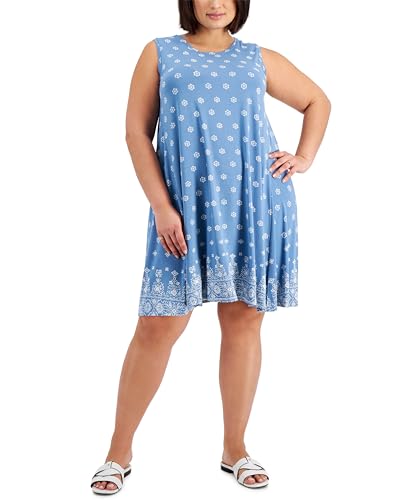 Style & Co Plus Size Printed Flip Flop Dress