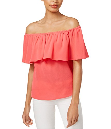 Bar III Ruffled Off The Shoulder Top